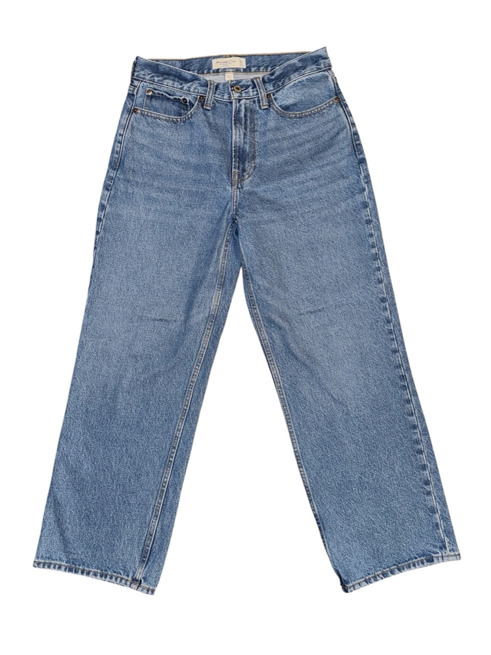 Abercrombie & Fitch The Slouchy Jean Mid Rise Curve Love - Size 26 (short)